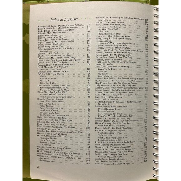 Readers Digest 1969 Family Songbook Hardcover Spiral Bound Green - 124 Favorites - Picture 10 of 16